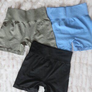 Set of three Free People biker shorts size Large